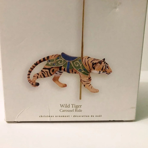 2008  Hallmark Keepsake Ornament Wild Tiger Carousel Ride Christmas - Picture 9 of 16